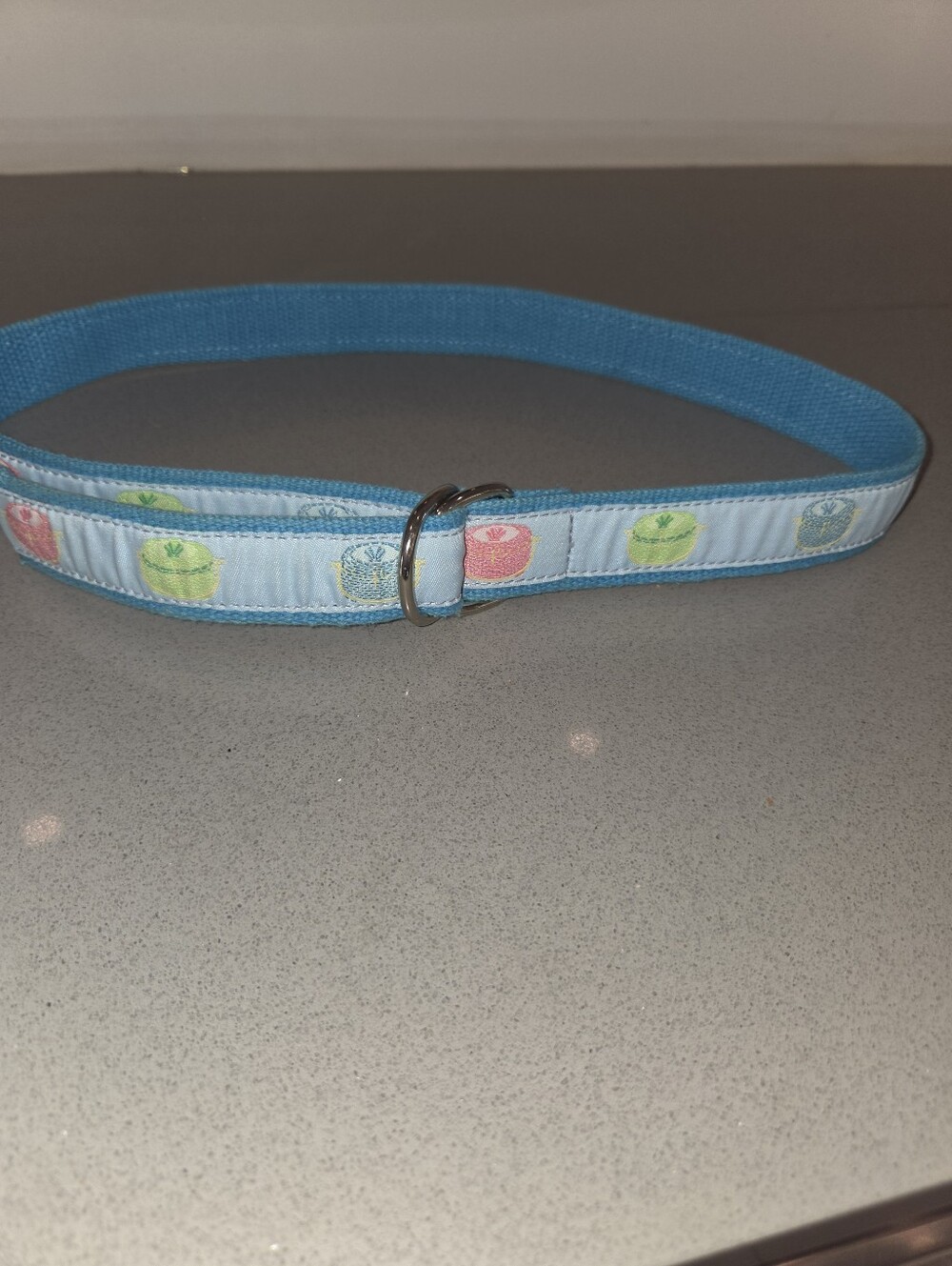 Nantucket Purses Blue Ribbon Adjustable Belt